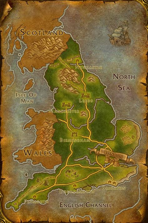 I Made A Classic Wow Style Map Of England Rclassicwow