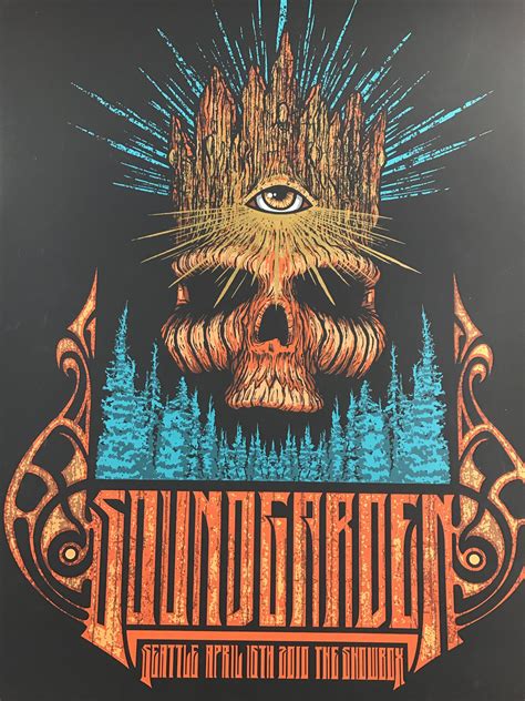 Soundgarden - 2010 Brad Klausen poster Showbox, Seattle, WA | Screen ...