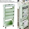 Amazon 5 Tier Book Rack Storage Bookshelf Movable Bookshelf