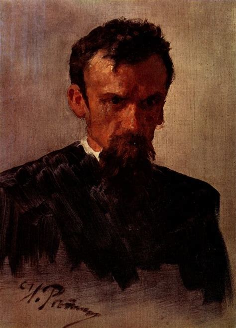 Head Of A Man Painting Ilia Efimovich Repin Oil Paintings