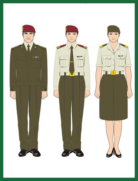 Uniforme militar mujer y hombre uso diario o de trabajo en el Ejército