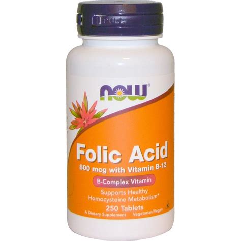 Отзывы на Now Foods Folic Acid 800 mcg 250 tabs / Нау фудс фолиевая ...
