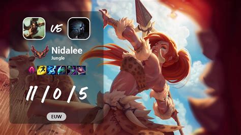 Nidalee Jungle Vs Kindred Euw Grandmaster Patch 1310 Youtube