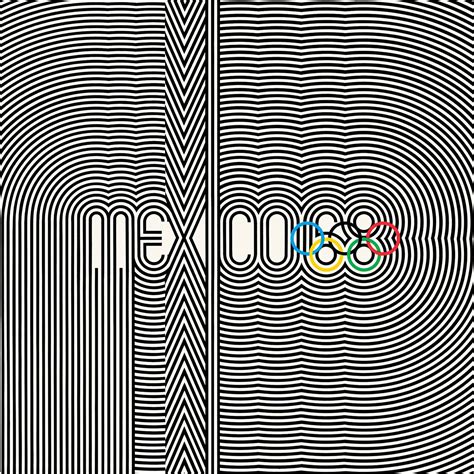Mexico City 1968 logo, poster design & look of the games