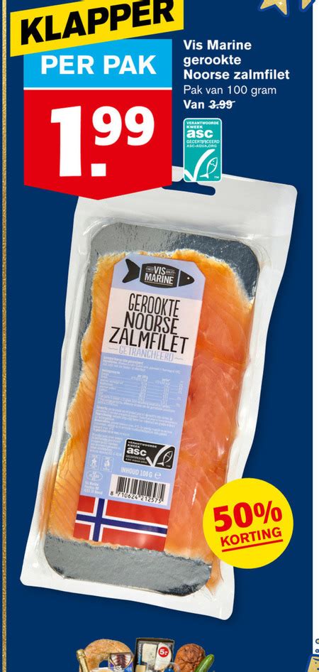 Gerookte Zalmfilet Folder Aanbieding Bij Hoogvliet Details