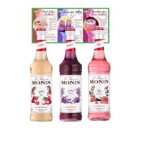 Buy Go2 Groceries Bundle Monin Premium Flavoured Cocktail S 3 X 700 Ml