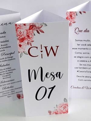 Menu Identificador De Mesa Arquivo Compre Produtos Personalizados No Elo7