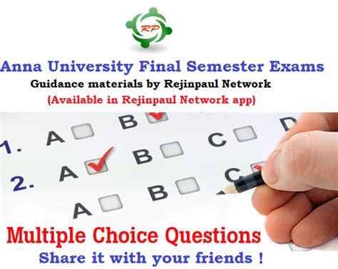 Mechanical MCQ Questions Anna University Mechanical I VIII Semester