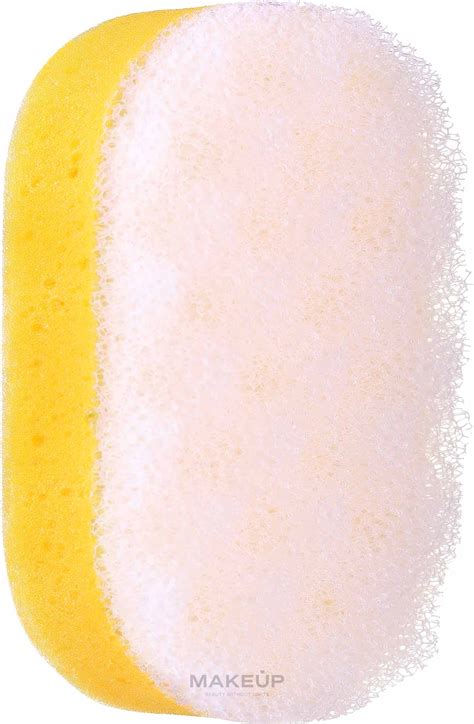 Sanel Owal Relax Massage Body Sponge Oval Relax Yellow White