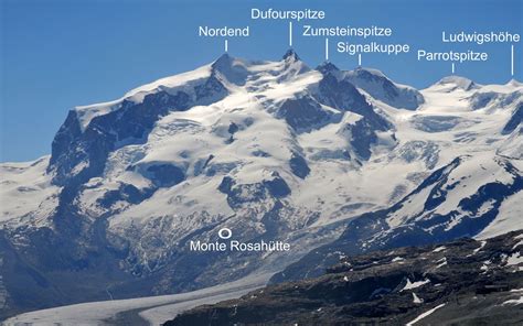 Dufourspitze Map