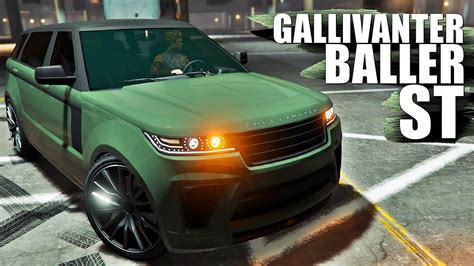 GALLIVANTER BALLER ST BEST CUSTOMIZATION PAINT JOB GUIDE GTA