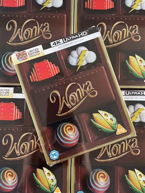 Wonka 4kuhd Ultrahd Blu Ray Limited Edition Steelbook Timothée Chalamet