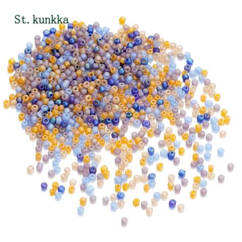 St Kunkka Mm G Pack Pearlescent Colorful Glass Beads Cute For Diy