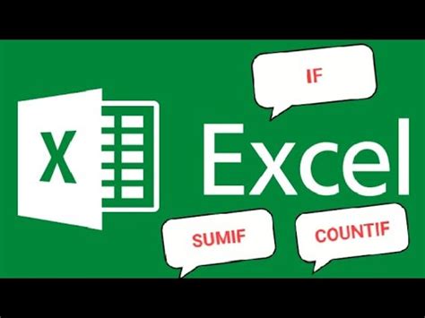 Ms Excel Basic Formulas Part Sumif If And Countif Youtube