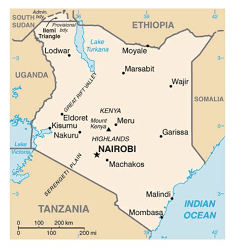 Maps Of Kenya Map Library Maps Of The World