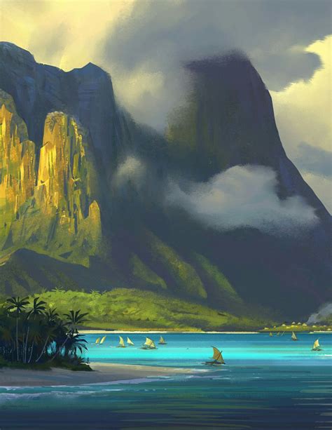 Pin By Disney Lovers On Disney Behind The Scenes Moana Concept Art