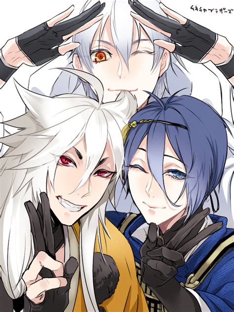 Mikazuki Munechika Tsurumaru Kuninaga And Kogitsunemaru Touken Ranbu