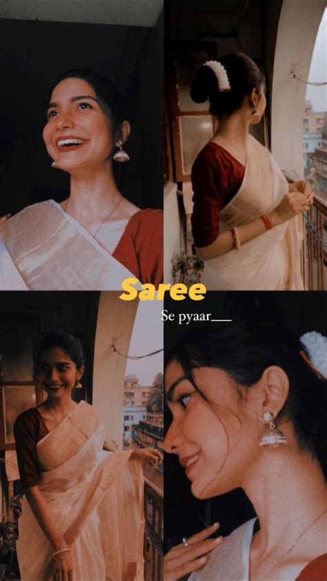 Saree Asthetic Insta Story Idea Ideas For Instagram Photos Self