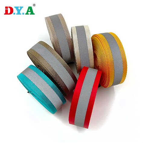 Custom Width Color 2 5cm High Light Reflective Nylon Webbing Tape For