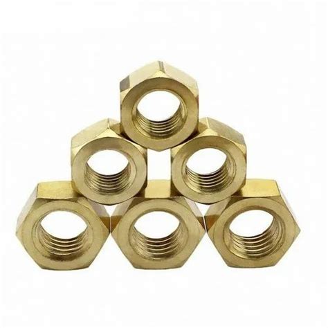 Hexagonal Brass Hex Nut For Hardware Fitting Size Mm Od At Rs