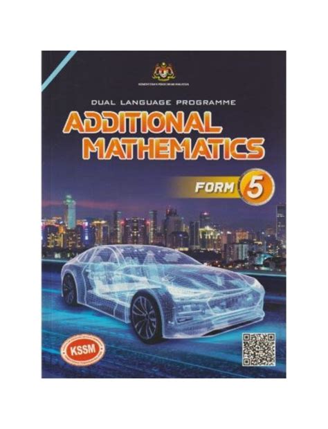 Textbook Additional Mathematics Form 5 Dlp Isbn 9789832914686 Caie New And Original