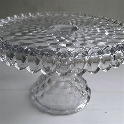 Fostoria Cake Stand Etsy