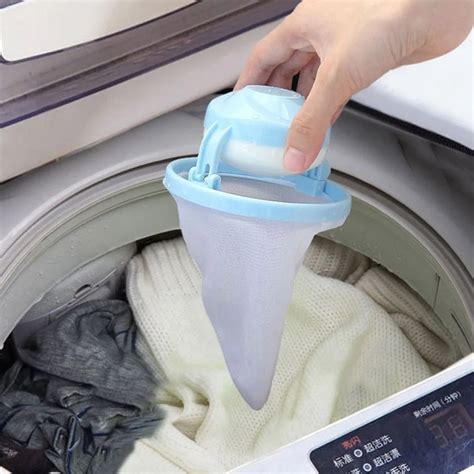 Washing Machine Lint Filter Bag Laundry Mesh Hair Catcher Floating Ball