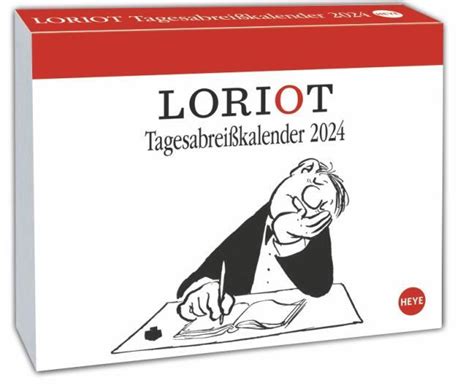 Loriot Tagesabreißkalender 2024 Geblockt Schatulle Buchhandlung