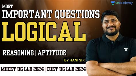 Logical Reasoning Most Important Questions CUET UG LLB 2024 MHCET