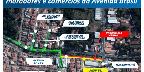 Mogi Mirim Sp Aten O Motoristas Novo Trecho Interditado Na Avenida