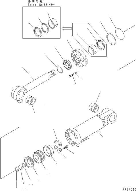 707 01 08572 KOMATSU CYLINDER ASS Y Запчасти