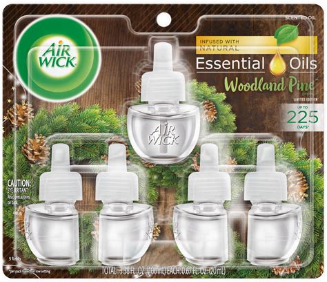 Air Wick Holiday Christmas Plug Ins 5ct Scented Oil Fresh Pine And