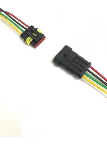 Conector Chicote Vias Selado Montado Macho E Femea Parcelamento