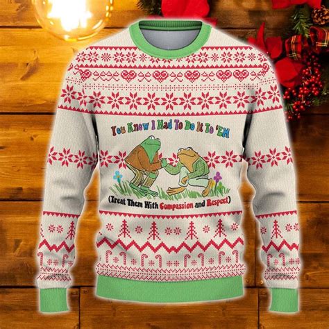 Frog You Know I Had To Do It To Em Christmas Sweater Nouvette