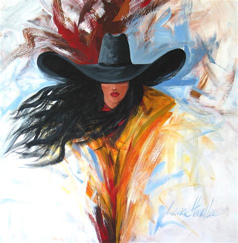 Brushstroke Cowgirl Painting By Lance Headlee Fine Art America