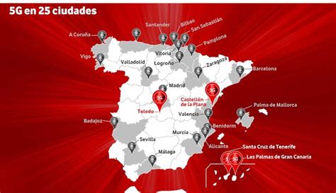 Vodafone Extiende La Red 5g A Otras Cuatro Ciudades Españolas