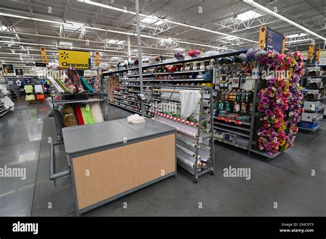 The Inside Of A Walmart Store Stock Photo Alamy