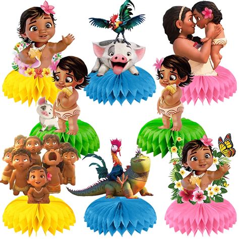 Buy Pcs Baby Moana Birthday Party Supplies Baby Moana Theme Table