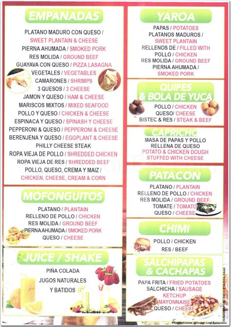 Empanadas Monumental Restaurant in The Bronx / Menus & Photos