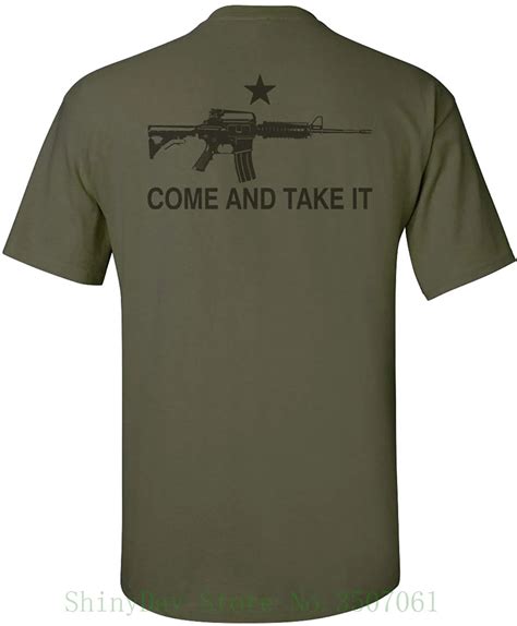 Come And Take It T Shirt 100 Cotton Short Sleeve O Neck Tops Tee Shirts In T Shirts From Men