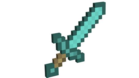 Transparent Background Minecraft Diamond Sword Png It S High Quality