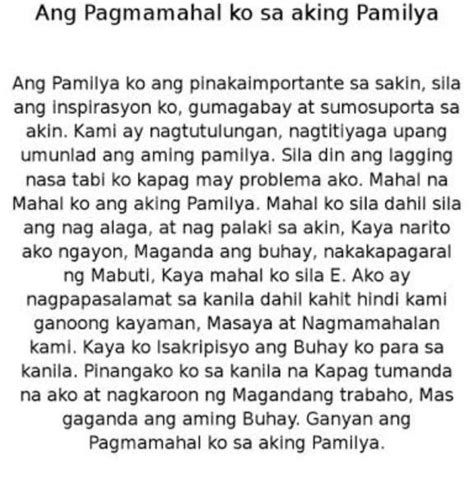 Sanaysay Tungkol Halimbawa Talumpati Pabula Tula Maikling Kwento