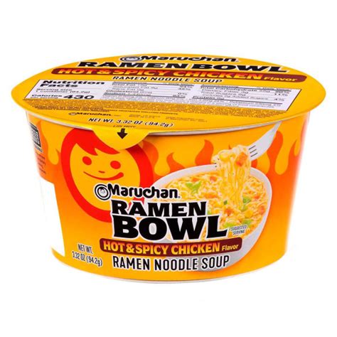 Лапша быстрого приготовления Maruchan Ramen Bowl Hot Spicy Chicken со вкусом острой курицы
