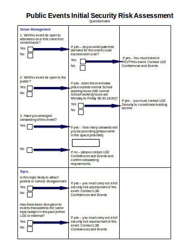 11 Security Assessment Questionnaire Templates In Ms Word Ms Excel Pdf