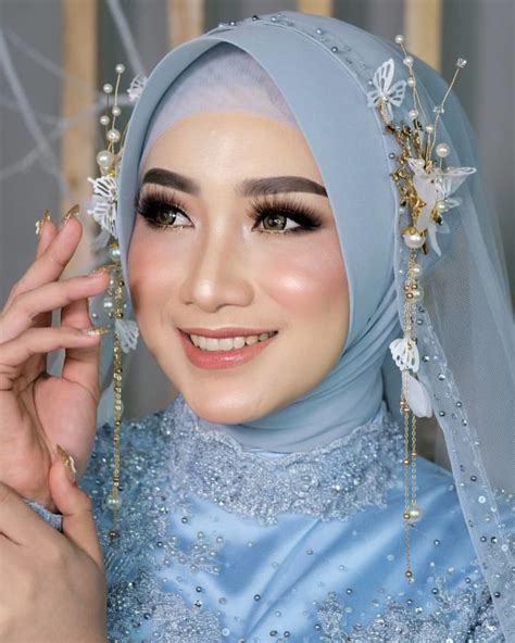 ide headpiece cantik  hijab pernikahan   ekstra sampai