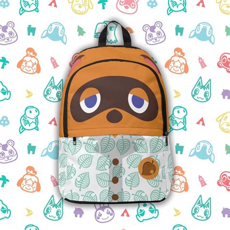 Animal Crossing Tom Nook Backpack School Bag Etsy