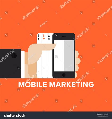 Mobile Marketing Strategy Sms Text Advertising Stock Vector (Royalty