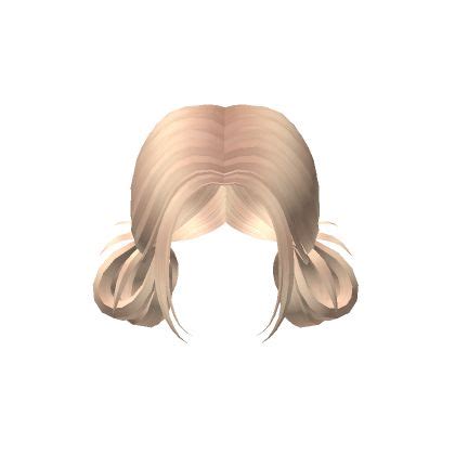 Messy Low Buns In Blonde Roblox Low Buns Blonde Hair Roblox