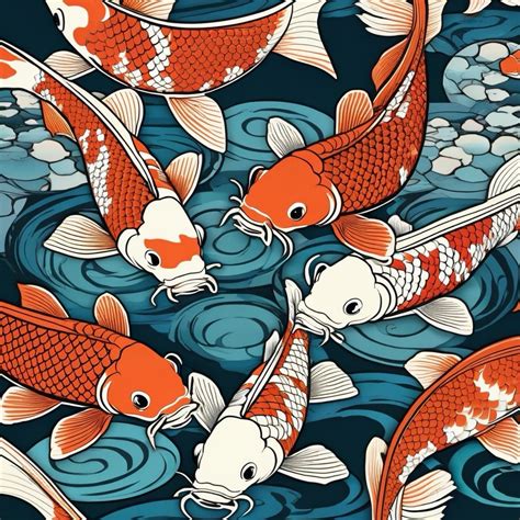 koi fish design pack png  etsy