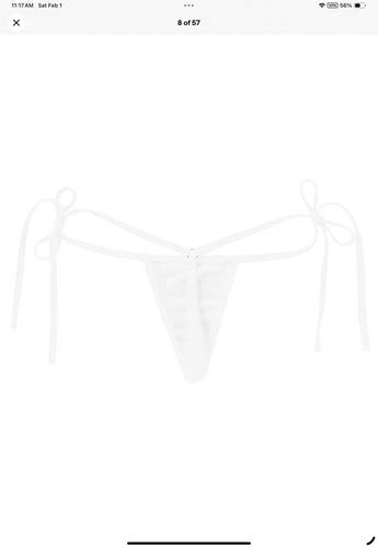 Womens Sheer Mesh Low Rise Tie Side G String Thong T Back Bikini Briefs